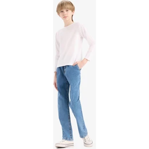 Erkek Çocuk Straight Fit Esnek Bantlı Paça Jean Pantolon E1051A825SP