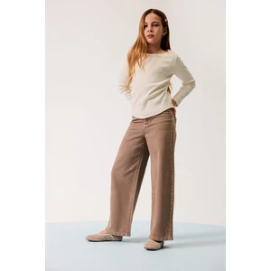 Kız Çocuk Wide Leg Geniş Paça Pamuklu Pantolon D9131A825SM