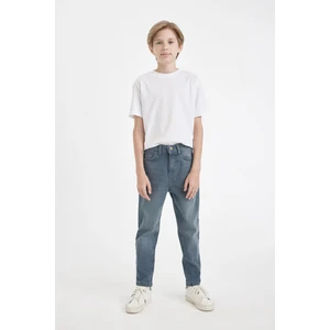 Erkek Çocuk Balloon Fit Dar Paça Cepli Jean Pantolon C5705A824WN