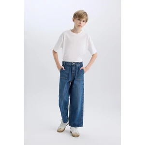 Erkek Çocuk Wide Leg Jean Pantolon