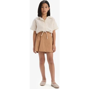 Kız Çocuk Gabardin Pileli Şort Etek E2648A825SM