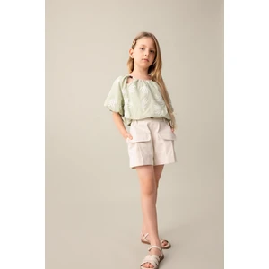 Kız Çocuk Gabardin Şort C4566A824SM