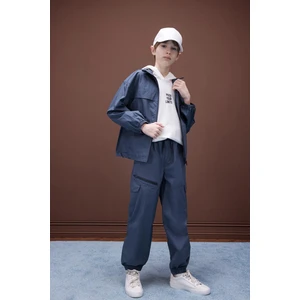 Erkek Çocuk Lastikli Paça Cepli Paraşüt Pantolon D8526A825SP