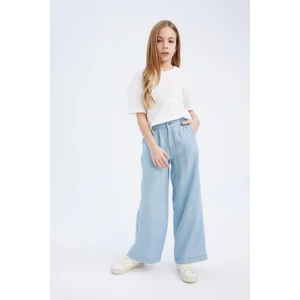 Kız Çocuk Wide Leg Geniş Bol Paça Jean Pantolon D7103A825SM