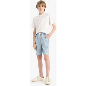 Erkek Çocuk Beli Lastikli Jean Şort B5764A825SM
