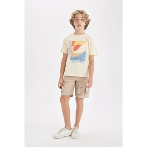 Erkek Çocuk Kargo Fit Paraşüt Şort C3527A825HS