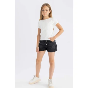 Kız Çocuk Mom Fit Jean Şort D1712A824SM