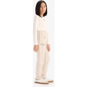 Kız Çocuk Baskılı Beli Paçası Lastikli Jogger Eşofman Altı D7012A824WN