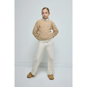 Kız Çocuk Wide Leg Geniş Bol Paça Beli Lastikli Eşofman Altı A9321A824WN