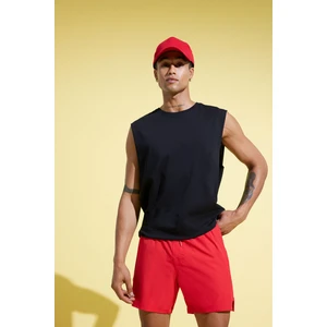 DeFactoFit Boxy Fit Bisiklet Yaka Basic Düz Sporcu Atlet A1821AX25HS