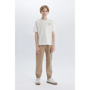 Erkek Çocuk Kargo Jogger Standart Paça Gabardin Pantolon