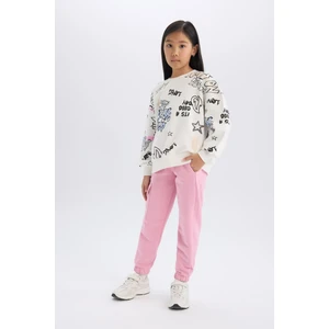 Kız Çocuk Kargo Cepli Beli Paçası Lastikli Jogger Eşofman Altı D2872A824WN
