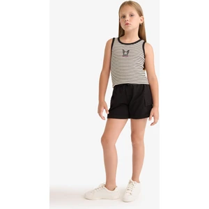 Kız Çocuk Kargo Cep Şort B0258A825HS