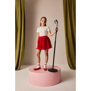 Kız Çocuk Pileli Kırmızı Etek E0646A825SM