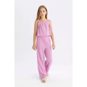 Kız Çocuk Wide Leg Geniş Bol Paça Bürümcük Pantolon C5327A824SM