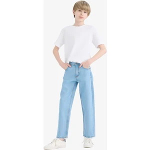 Erkek Çocuk Straight Fit Düz Paça Jean Pantolon D9012A825SM