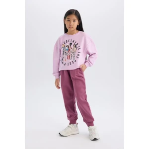 Kız Çocuk Beli Paçası Lastikli Basic Düz Jogger Eşofman Altı D6067A824WN