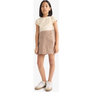 Gabardin Şort Etek Kız Çocuk D9305A825SM