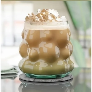 Back Sıne - Bubbly Üzüm Şekilli Sunum Bardağı – Şeffaf Renkli, Kahve, Çay, Limonata Meşrubat