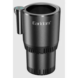 Araç Içi Isıtıcı ve Soğutucu Termal Bardaklık 55-65°c Isıtma ve 0-5°c Soğutma, Alüminyum Kupa Dahil, Kompakt Taşınabilir Bardak Tutucu