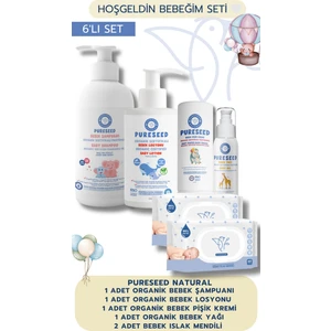 6'LI SET - Yenidoğan Bakım Seti - Hoşgeldin Bebeğim ❤️