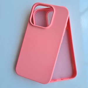 Pirok Store İphone 14 ProMax İle Uyumlu İçi Kadife Esnek  Silikon Lansman Kılıf