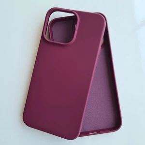 Pirok Store İphone 14 ProMax İle Uyumlu İçi Kadife Esnek  Silikon Lansman Kılıf