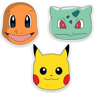 Parti Dükkanım Pokemon Kağıt Maske 6 Adet