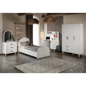 Bohem Çocuk Odası Takımı Beyaz Tamamı Mdf ( 4 Parça )