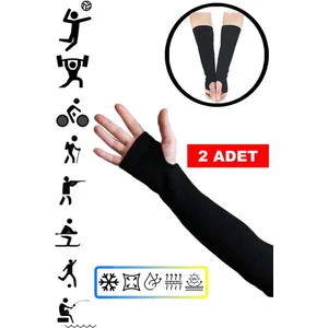 Çift Voleybol Kolluğu Parmaklı Likralı Ellik Sporcu Kolluğu