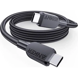 310 USB-C to USB-C 1m 240w Örgülü Kablo - Hızlı Şarj - Evrensel Uyumluluk - Siyah - A81C5 (Anker Türkiye Garantili)