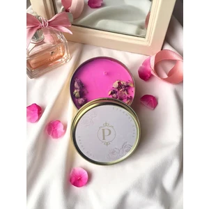 Gül Kokulu Soya Wax Mum – Romantik Hediyelik Mum, Özel ve Şık Tasarım