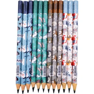 Tri Jumbo Animal Folyo Kurşun Kalem (12 Adet)