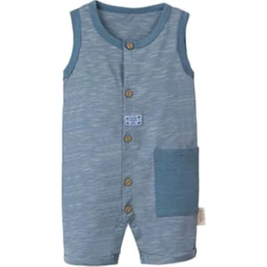 Askılı Kısa Tulum Mavi