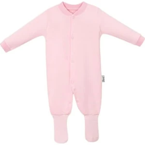 Çorap Patikli Düz Tulum Pembe