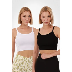 Kadın Askılı Crop 2'li Set