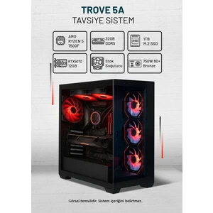 Game Garaj Trove 5A Amd Ryzen 5 7500F 32GB Ram 1tb SSD RTX5070 Freedos Tavsiye Sistem