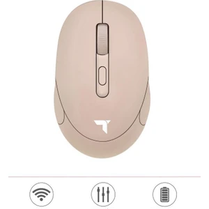 Tm-17 Haki Çift Modlu Sessiz Kablosuz Mouse Fare