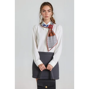 At Figürlü Zarif Tasarım Şık Kadın Kravat Fular