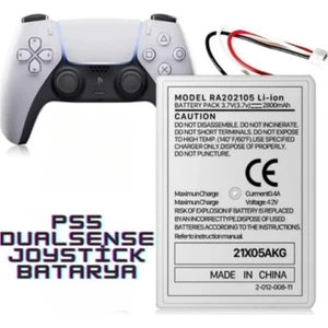 Ps5 Dualsense 2800MAH Lityum Iyon Joystick Batarya Pil ve Type-C Şarj Kablosu