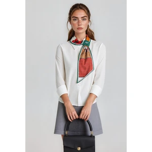 At Figürlü Zarif Tasarım Şık Kadın Kravat Fular