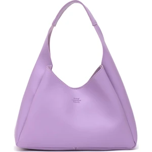 Lila SHK19 Suni Deri, Çıtçıtlı, Tek Bölmeli, Fermuarlı Makyaj Çantalı, El, Kol ve Omuz Çantası