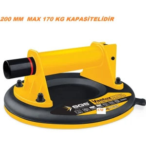 Hava Pompalı Vakum Sistemi Max 170 kg Taşır Darbeye Dayanıklı 200 mm