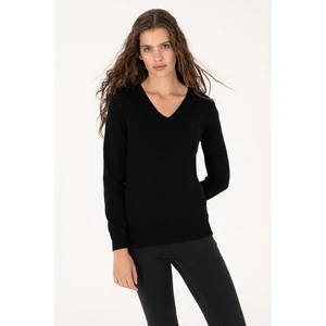 U.s. Polo Assn. Kadın Siyah Kazak /triko 50313590-VR046