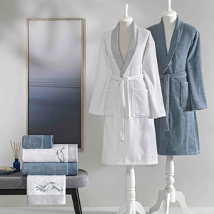 Yeni Sezon Pure Cotton Classic Aile Seti Vera ( Beyaz-Mavi )