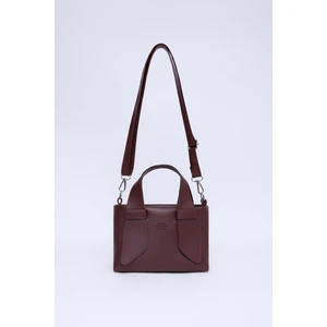 Bordo SHK60 Suni Deri, Tek Bölmeli, Fermuarlı, Ayarlanabilir Askılı, El, Kol Ve Omuz Çantası