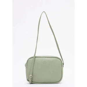 Mint Yeşil U23 Suni Deri ,tek Bölmeli, Fermuarlı,süet Iç Kumaş, Ayarlanabilir Askılı, Mini Urban Omuz Çantası