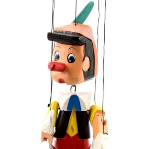 Tavan Askılı Ahşap Pinokyo Figür 34CM