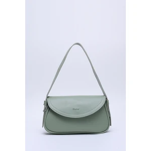 Mint Yeşil Shk150 Suni Deri Astarlı Çıtçıtlı Ayarlanabilir Askılı El, Kol ve Omuz Çantası