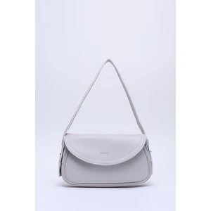 Gri Shk150 Suni Deri Astarlı Çıtçıtlı Ayarlanabilir Askılı El, Kol ve Omuz Çantası